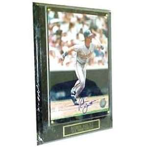  MLB Brewers Robin Yount # 19. Autographed Plaque Sports 