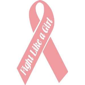  Fight Like a Girl Pink Breast Cancer Ribbon Decal Car 