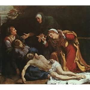   Carracci   32 x 28 inches   The Dead Christ Mourned