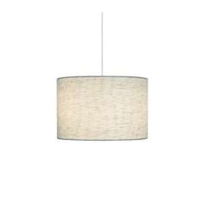 Fiona One Light Pendant in Bronze Shade Color Linen, Mounting Type 