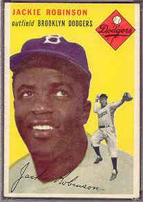 1954 TOPPS # 10 JACKIE ROBINSON DODGERS EX+  