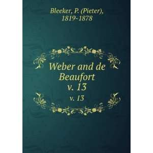    Weber and de Beaufort. v. 13 P. (Pieter), 1819 1878 Bleeker Books