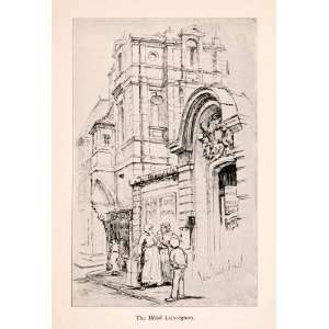   Paris Beauvais Landmark   Original Halftone Print
