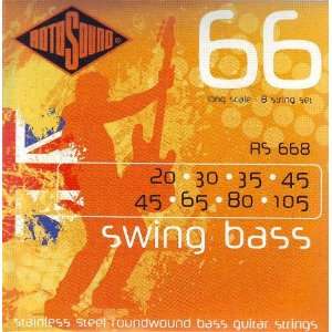  RotoSound Swing Bass 8 String Roundwound Long Scale, .020 