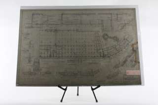Original Yankee Stadium Architectural Plan Ground Floor Plan Part A 