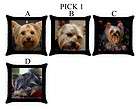 Yorkshire Terrier Yorkie Dog Puppy Puppies E H Throw Pillow Case PICK 