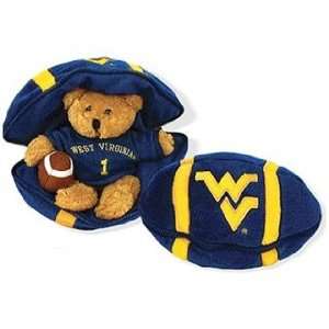  WVU Zipper Plush Football Toys & Games