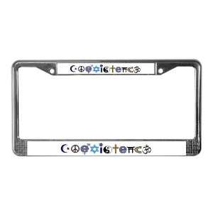  Coexistence Islam License Plate Frame by  