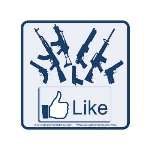 Facebook Like Firearms (Bumper Sticker)