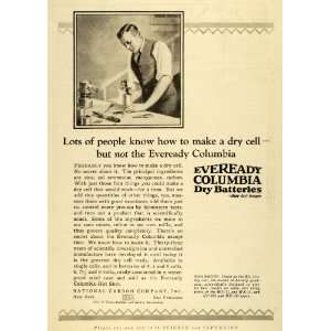  1928 Ad National Carbon EverReady Columbia Hot Shot Dry 