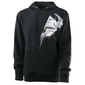  Thor Motocross Frequency Pullover Hoodie   Large/Black 