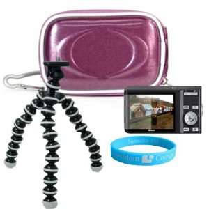 Purple Camera Zip Case for Kodak Easy Share M 753, M 763, M 853, M 863 