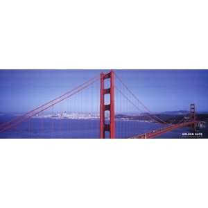  Panoramic images S.F. Golden Gate Bridge 36 x 12 Poster 