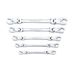 KD Tools (KDT89100) 5 Piece Ratcheting Flex Flare Nut Wrench Set   SAE