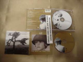 U2 The Best Of 1980 1990 USA CD + bonus B sides CD OOP 731452461223 