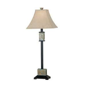  Kenroy Home 31201 Bennington Buffet Lamp, Natural Slate 