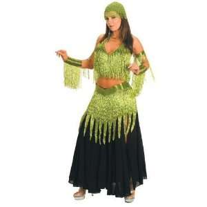  9 Piece Beaded Dancer Costume with Hanging Fringe 