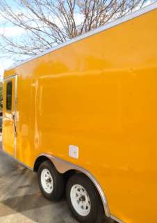 NEW 8.5 x 16 YELLOW FOOD CONCESSION VENT HOOD ENCLOSED TRAILER  