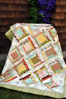   quilt PATTERN lap or twin coverlet. Layer Cake or Fat Quarters