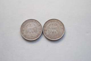   German 5 Deutsche Mark Coins Great Condition 1934 Germany #2112  