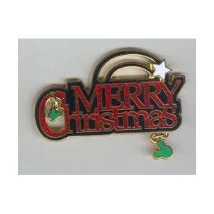  Disney Merry Christmas Dangle Sparkle Pin 