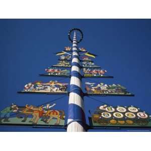 View of Munichs Maypole with the Professions of the City Symbolised 