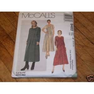  Mccalls 9483 Dress Pattern Size B 8, 10, 12 Arts, Crafts 