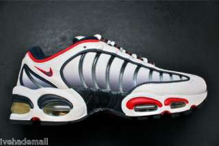 Nike Air Max Tailwind B Sz 8.5 White Obsidian Comet Red 609016 142 