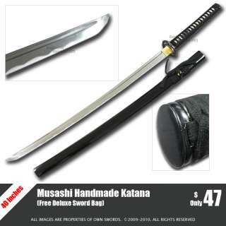 Handmade Razor Sharp Musashi Katana Full Tang Sword New  