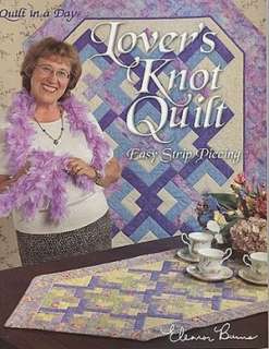   NOBLE  Lovers Knot Quilt by Eleanor Burns, Quilt in a Day  Paperback