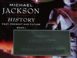   Jackson Thriller Gold Platinum Record Award Display non   