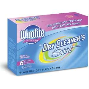   Secret Dry Cleaning Sheets, Woolite, 6 ct. 