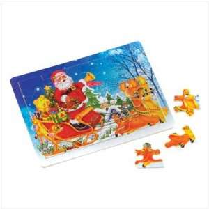  Santas Sleigh Wooden Tray Puzzle   Style 38928