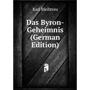    Geheimnis (German Edition) (9785874929633) Karl Bleibtreu Books