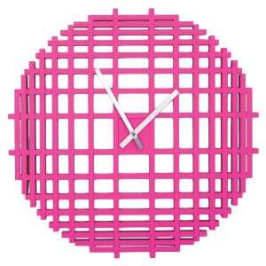  Umbra Shintaro Wood Clock, Fuchsia