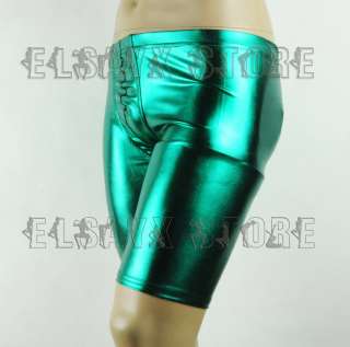 XY Men Sexy Metalic Shorts Underwear Boxer Half Pants  