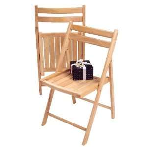  Set Of 4 Folding Chairs By Winsome Wood