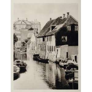  1930 Aarhus River Buildings Waterfront Denmark Danmark 