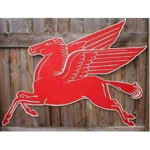 Mobil Pegasus Flying Red Horse Sign 