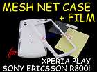 FOR SONY ERICSSON XPERIA PLAY WHITE HARD COVER CASE  