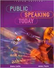 Public Speaking Today, Student Edition, (0844203696), McGraw Hill 
