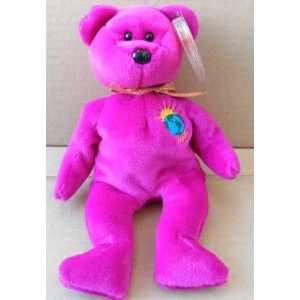  TY Beanie Babies Millenium Bear Stuffed Animal Plush Toy 
