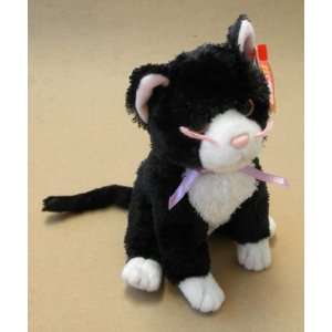  TY Fussy the Cat Beanie Baby Stuffed Animal Plush Toy   6 
