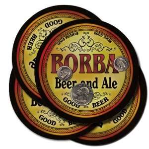  BORBA Family Name Beer & Ale Coasters 