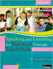 Speaking and Listening for Preschool Through Third Grade, (0872077691 