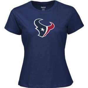  Houston Texans Womens Navy Logo Premier Too Tee Sports 