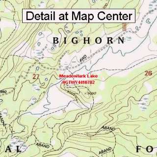   Map   Meadowlark Lake, Wyoming (Folded/Waterproof)