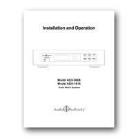 This is the ADX Series Installation and Operation Manual. Click to 