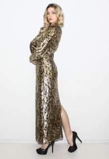 vintage 80s GOLD Metallic Paisley SILK PLUNGING Deep V Cocktail Party 