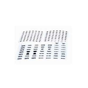 White Wall Mount Numeric Label Stickers Numbers 1 99  